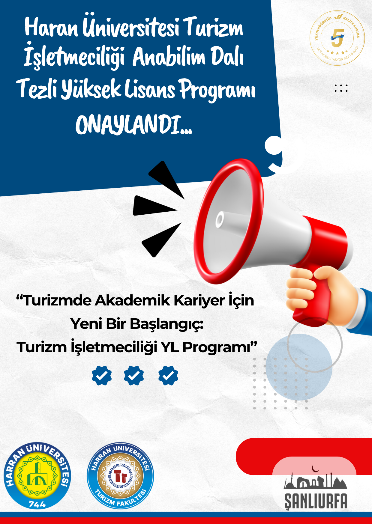 🎓 Harran Üniversitesi Turizm Fakültesi’nde Lisansüstü Eğitim Başlıyor!